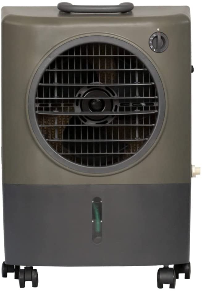 Hessaire MC18V Portable Evaporative Cooler, Green, 1300 CFM, Cools 500 Square Feet Green 1,300 CFM