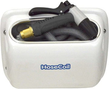 HoseCoil Side Mount Expandable Enclosure w/25' Hose & Rubber Tip Nozzle