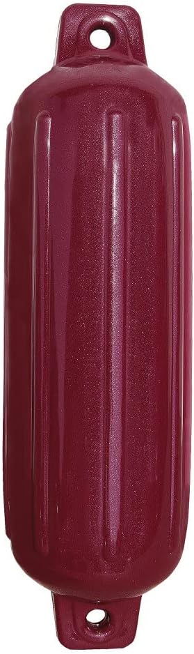 Taylor Made 262353 Storm Gard Inflatable Vinyl Fender - 6.5" x 22", Burgundy