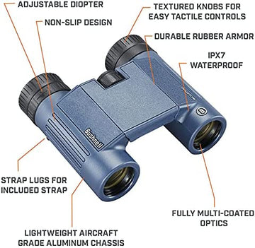12x25mm Dark Blue Roof WP/FP, Twist Up Eyecups, Box 6L