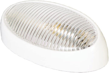 Arcon 51251 Universal Porch/Utility Light with Clear Lens and White Base