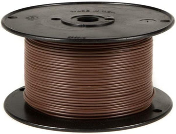 Wirthco Engineering 81100 Plastic Primary Wire Single Conductor - 16 Gauge, 100', Brown Brown 16 Gauge, 100 Feet