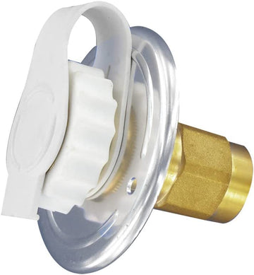 Valterra A01-0172LF Flush-Mount Water Inlet - FPT, 2-3/4" Flange, Aluminum Finish