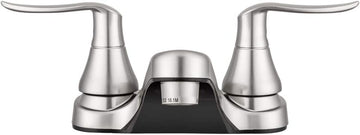 Dura Faucet (DF-PL700LH-SN) RV Bathroom Faucet with Winged Levers (Satin Nickel) Brushed Satin Nickel
