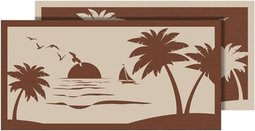 FAULKNER 53001 MAT SPX BEACH PALM TREE B