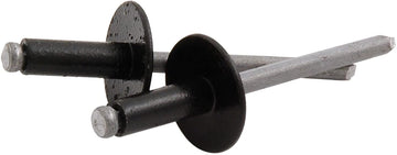 Allstar Performance ALL18168 Black 3/16" Large Head Rivet, (Pack of 250) Black Aluminum