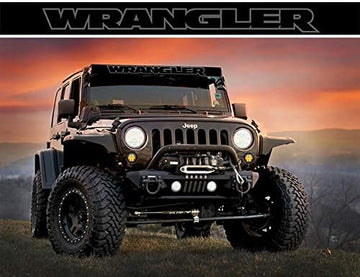 AEROX IND. Wrangler Black LED Light Bar Cover, 52