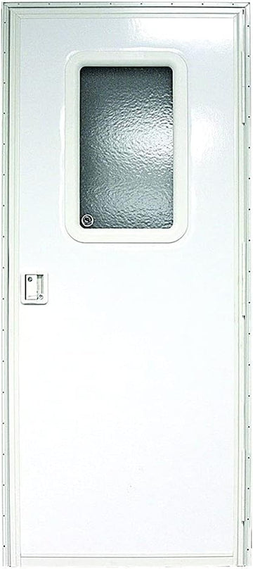 Lippert Components v000149585 Polar White 30" x 72" RV Right Square Entry Door 30 Inch x 72 Inch