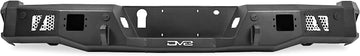 MTO Series Rear Bumper for 2021-2023 Ford F-150 | Utility Steps | Designed for Single Exhaust Setups | Accepts (2) 3" Flush Mount Pod Lights | Paintable Aluminum Inserts | DV8 Offroad