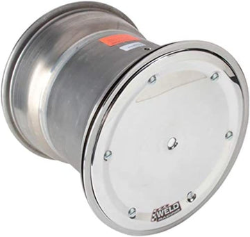 Wheel, Wide 5 HS, 15 x 14 in, 5.000 in Backspace, Wide 5 Bolt Pattern, Bead Lock, Cover Included, Aluminum, Polished, Each