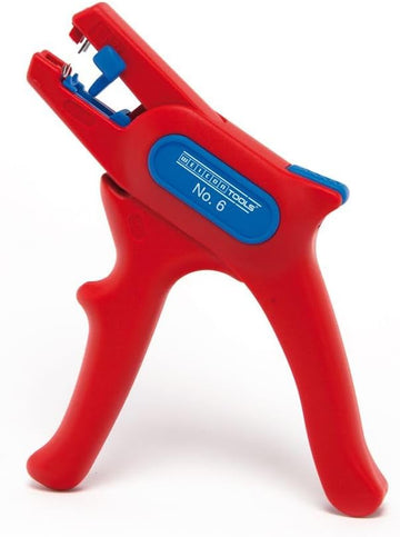 WEICON No. 6-Automatic Wire Stripper | Approval up to 1000 Volt | VDE-Tested | Stripping Tool | Stripping Tool for Round Cables 24-10 AWG (0.2-6 mm²)
