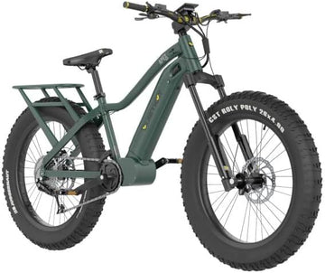 QuietKat APEX 10 Electric Bike, 1000W, 17IN Frame, Midnight Green - 22 APX 10 MGR 17