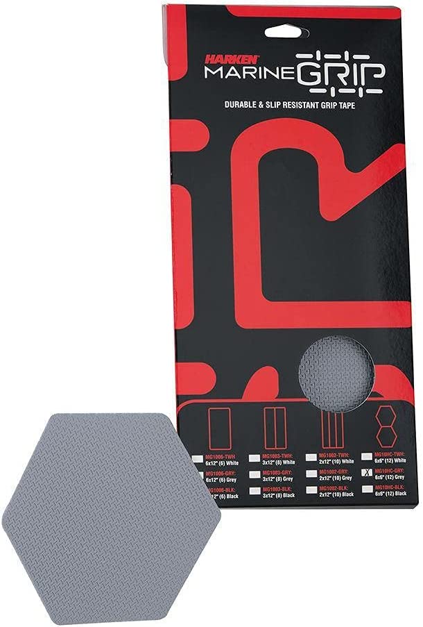 HARKEN MARINE GRIP TAPE HONEYCOMB GREY 12 PIECES