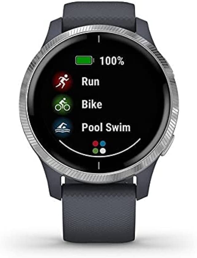 Garmin Venu Sportswatch, Granite/Silver REFURB
