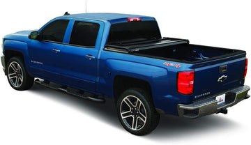 LEER Latitude | Fits 2020 GM Chevy Silverado/GMC Sierra Heavy Duty with 6.9 FT Bed | Easy Install, Soft Tri-Fold Truck Bed Tonneau Cover