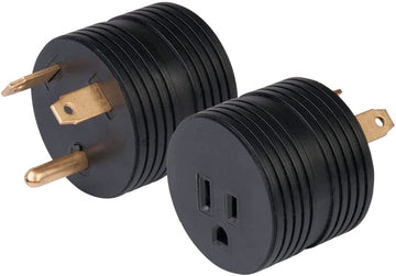 ParkPower 3015RVSA One-Piece Adapter - 30A Male / 15A Female
