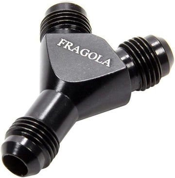 Fragola Performance Systems 900607-BL Y-Fitting 6An Male Inlet X 4An Male Outlets Black