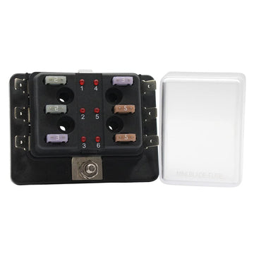 Cole Hersee Standard 6 Mini Series Fuse Block w/LED Indicators