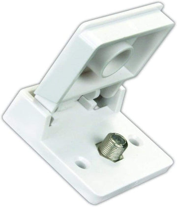 JR Products 47755 Polar White Exterior Weatherproof TV Jack Quantity 1