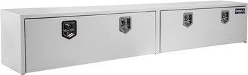 Buyers Products - 1702860 Topsider Truck Box with T-Handle Latch, Diamond Tread Aluminum, 16 x 13 x 88 Inches 96" Width White