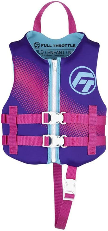 FULL THROTTLE CHILD RAPID DRY LIFE JACKET - PURPLE