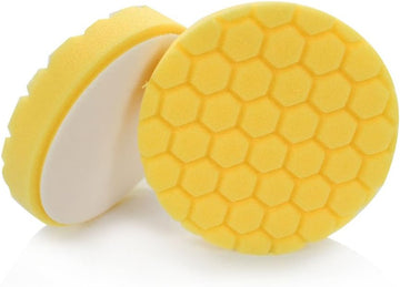 Chemical Guys BUFX_101_HEX5 Hex-Logic Heavy Cutting Pad, Yellow (5.5" Pad Fits 5" Backing Plate) 5.5" Heavy Cutting