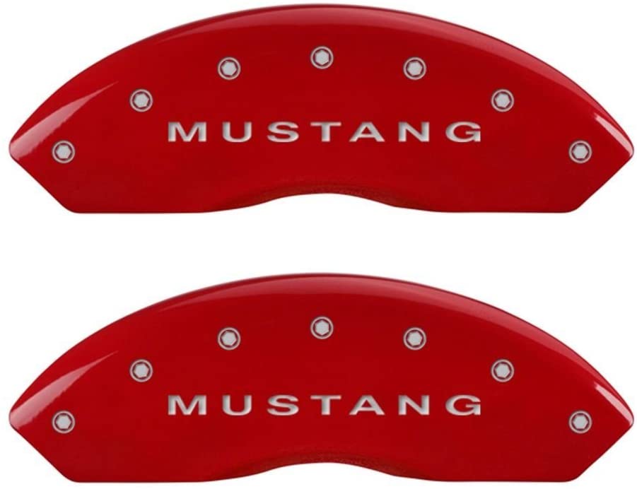 MGP Brake Caliper Covers for 2010 Ford Mustang, Base Model with 17" wheel min