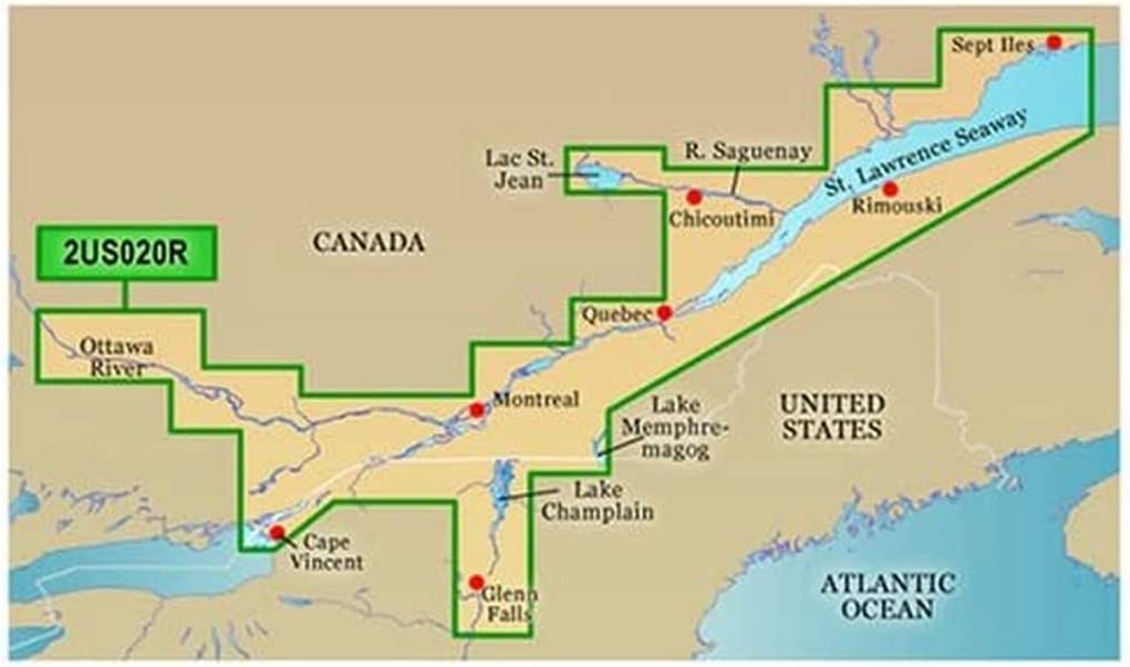 Garmin BlueChart g2 Vision St. Lawrence Seaway Saltwater Map microSD Card (Discontinued by Manufacturer)