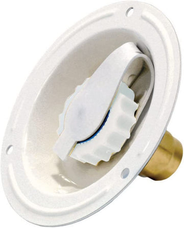 Valterra A01-0177LF Recessed Water Inlet - FPT, Colonial White