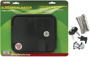 Valterra A10-2150BKVP Medium Square Cable Hatch - Black Medium Black