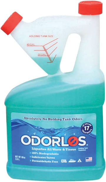 Valterra V77003 Odorlos Holding Tank Treatment - 68 oz. Self-Measuring Bottle 68 ounce