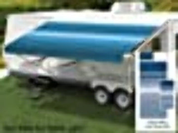 Carefree Of Colorado 14' Universal Awning Replacement Fabric - Ocean Blue with Weatherguard