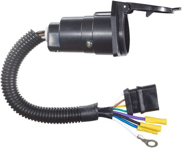 RV Designer P123 4-Way Flat to 7-Way RV Socket Adapter Harness
