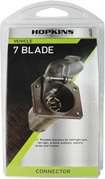 Hopkins Towing Solutions 48485 7 Pole RV Blade Vehicle Connector, Factory, 1 Count (Pack of 1) 1 Count (Pack of 1) Basic