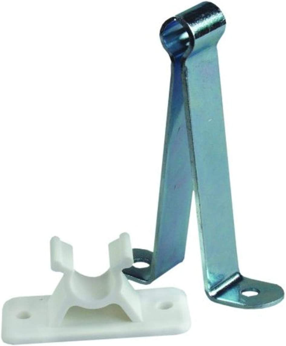 JR Products 10545 3" Metal/Plastic C-Clip Style Door Holder 3 Inch