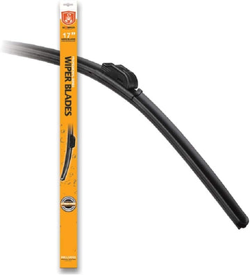 All Season Universal Windshield Wiper Blade, Firmly Adheres to Windshield, Streak Free Wipe, Works on 99% of All Vehicles from Cars, Trucks, and SUVs, Wiper Blade 17” (Pack of 1), Al’s Liner ALS-WB17 17"