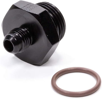 Fragola Aluminum Radius Fitting, -6 A-N with -12 A-N Threads - Black
