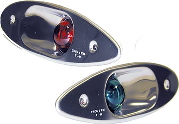 T H Marine SEL1DP SHARK EYE LIGHTS, 1 PAIR SHARK EYE NAVIGATIONAL LIGHTS