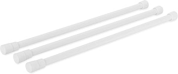 Camco 44053 White Refrigerator Bar - 3 pack 16 Inches - 28 Inches Single Refrigerator Bar