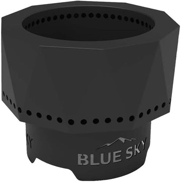 Blue Sky Outdoor Living Ridge Portable Fire Pit, Portable Smokeless Fire Pit with Carrying Bag, Black
