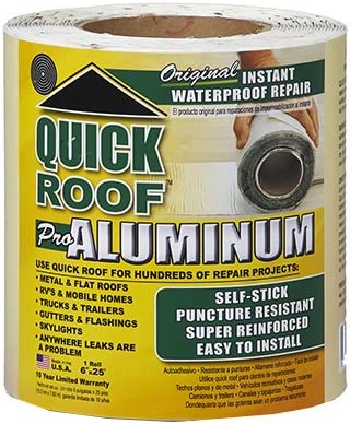 Quick Roof Self Stick Instant Waterproof Repair And Flashing Wood 6 " X 25 '