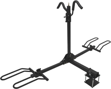 Stromberg Carlson BC-202BA 2-Bike Platform Style Hitch Mount Foldable Bike Rack with Bumper Adapter for 2" Hitch or RV Bumper