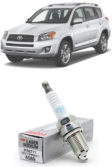 NGK 4589 IFR6T-11 Laser Iridium Spark Plug, 1-Pack Laser Iridium (1 Pack)