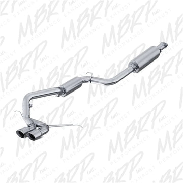 MBRP S4200AL 3" Aluminized Dual Center Outlet Cat Back Exhaust System Aluminized Steel
