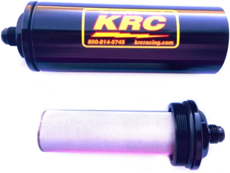 #6AN Stainless Fuel Filter 6 AN Black