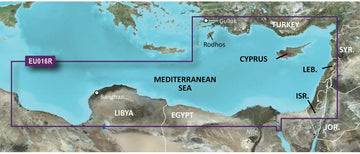 Garmin Bluechart G2 - HXEU016R - Mediterranean Southeast - MicroSD & SD