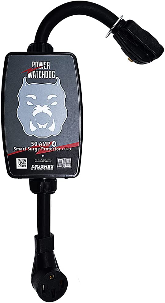 Hughes Autoformers PWD50EPO Power Watchdog Smart Bluetooth Surge Protector Plus EPO with Auto Shutoff - 50 Amp