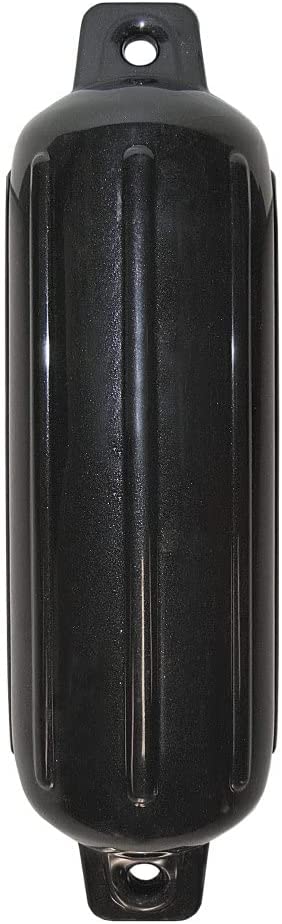 Taylor Made 262307 Storm Gard Inflatable Vinyl Fender - 6.5" x 22", Black Onyx