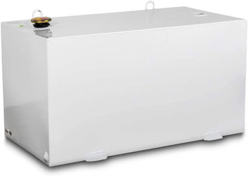 Delta 484000 White Steel Rectangular Transfer Tank Truck Box - 96 Gallon Capacity