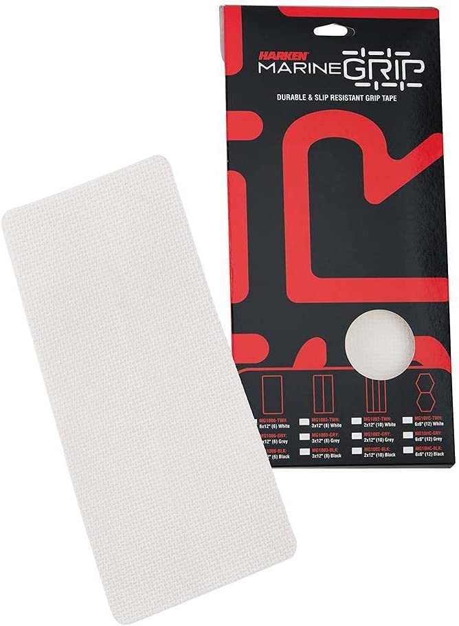 HARKEN MARINE GRIP TAPE 6X12 TRANSLUCENT WHITE 6 PIECES